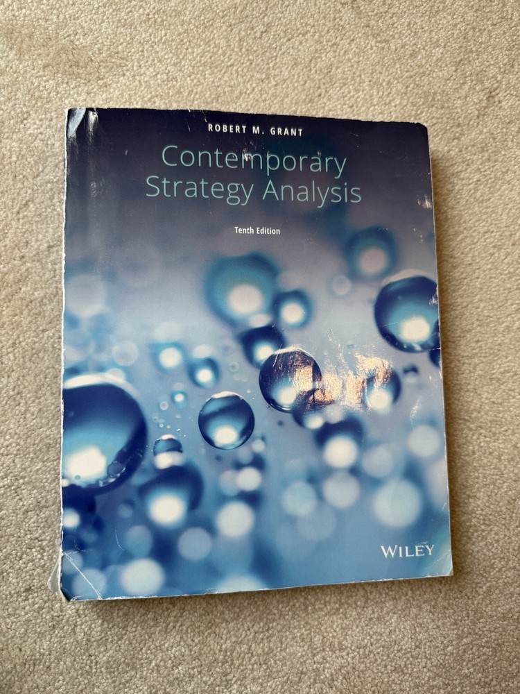 Contemporary Strategy Analysis by Robert M. Grant (2018, Trade Paperback)