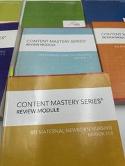 ATI Content Mastery Series Review Modules 2019 Set 10 Books Study Test RN Nursin
