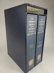 The Compact Edition of the Oxford English Dictionary 2 Vol Set Slipcase A-O P-Z