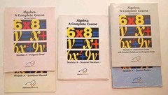 Video Text Algebra Complete Course Books DVDs Homeschool Math Curriculum Set A-F