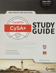 CompTIA Cybersecurity Analyst (CSA+): Exam CS0-001 – paperback Chapple, Mike…