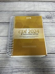CPT Professional 2024 by American Medical Association (2023, Trade Paperback)