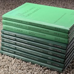 Dental Clinics of North America Books ~ Lot of 9 Mixed Years Vintage