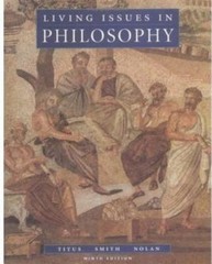 Living Issues in Philosophy, Ninth Edition – hardcover, 0195155092, Harold Titus