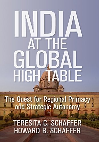 INDIA AT THE GLOBAL HIGH TABLE: THE QUEST FOR REGIONAL By Teresita C. Schaffer