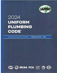 2024 Uniform Plumbing Code Soft Cover with Tabs IAPMO ANSI UPC 1
