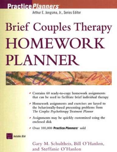 Brief Couples Therapy Homework Planner (PracticePlanners) – VERY GOOD