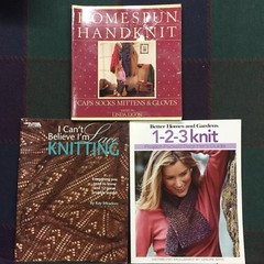 Lot of 3 Knitting Books,(as shown in photos) – Pre-Owned