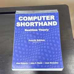 RWG Court Reporting Theory Book Computer shorthand Roberts Walsh Gonzales theory
