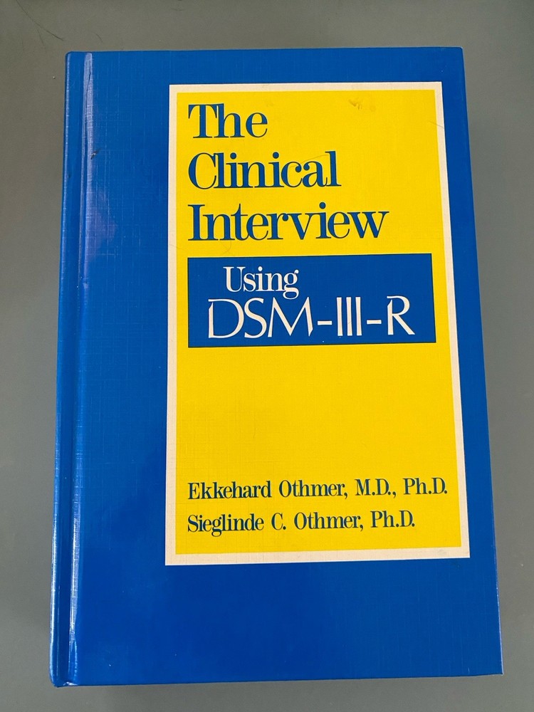 Vintage DSM-III-R for Clinical Interviewing, 1989, collectors book, psych
