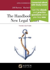 CONNECTED EBOOK ONLY: The Handbook for the New Legal Writer 3rd Edition Barton
