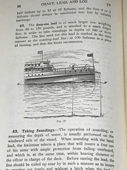 1923 Chart, Lead, and Log, By I.C.S. Staff, Maps Projections Shipping, Rare