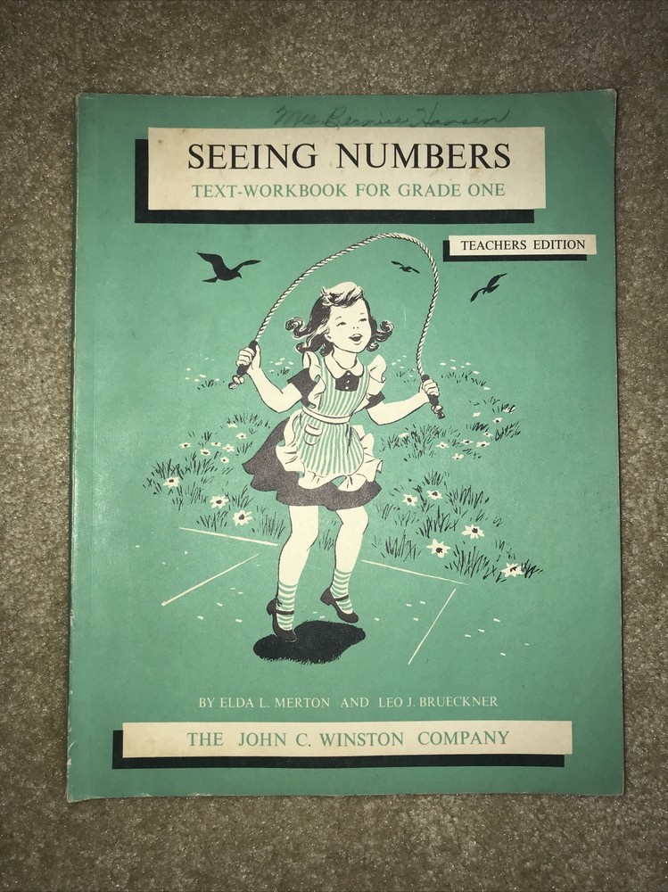Arithmetics Workbook Teacher’s Edition Home School Math Softcover Winston 1952