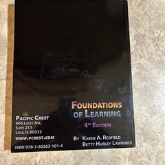 FOUNDATIONS OF LEARNING 4TH EDITION REVISED By KAREN A. REDFIELD & BETTY