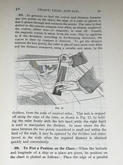1923 Chart, Lead, and Log, By I.C.S. Staff, Maps Projections Shipping, Rare
