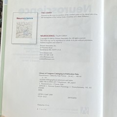 Neuroscience 4th Ed Hardcover Textbook (2008, Sinauer Associates)