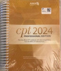 CPT Professional 2024 – Spiral-bound, by American Medical Association – New