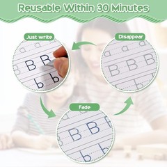 Children’s Reusable Writing Practice Copybooks – Featuring Magic Ink & Templates