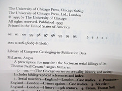 Prescription for Murder by McLaren Victorian Serial Killings of Dr. Thomas Cream