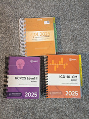 AMA CPT Book, ICD-10 Code Book, HCPCS Book – 2025 Physician Bundle by AAPC