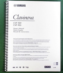 Yamaha CVP-909 CVP-905 Owner’s Manual: 152 Pages & Protective Covers!