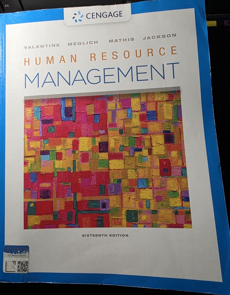 Human Resource Management – Paperback, by Valentine Sean; Meglich