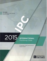 2015 International Plumbing Code (Includes IPSDC) Brand New Paperback by ICC
