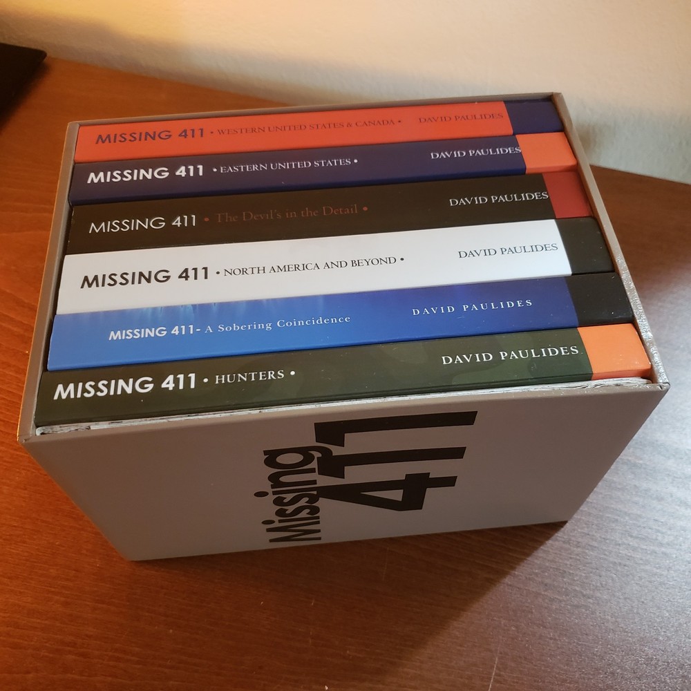 MISSING 411 BOX SET SLIPCASE + CLUSTER MAP 6 UNREAD MINT BOOKS DAVID PAULIDES