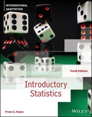 Introductory Statistics, International Adaptation by Prem S. Mann (English) Pape