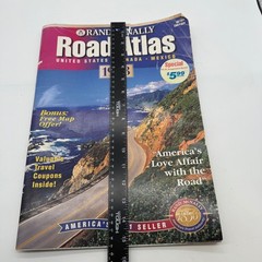 Rand McNally Road Atlas 1998 United States. Travel Map- folded corners