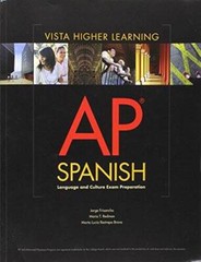 AP Spanish Language and Culture Exam Preparation Student Edition By vhl – GOOD