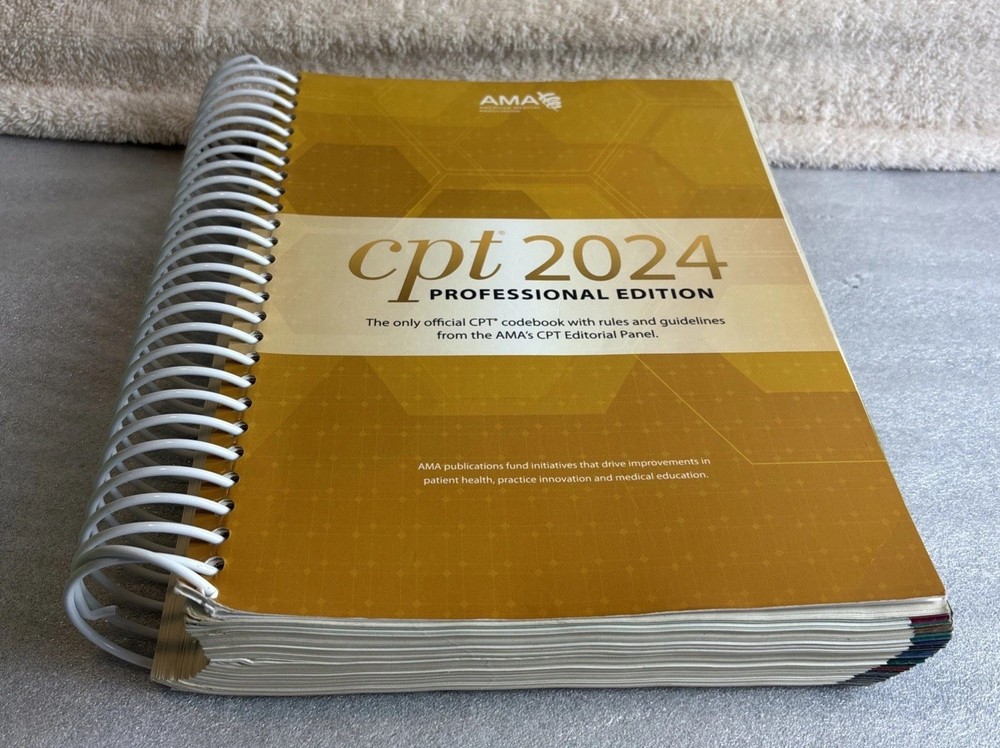CPT 2024 Professional Edition AMA Medical Coding Spiral-Bound Reference