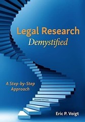 Legal Research Demystified Eric Voigt 2nd Ed. (2022) NEW & SEALED! FREE SHIPPING