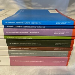 ATI Content Mastery Series Review Modules 2022 Set 8 Books Study Test RN Nursing