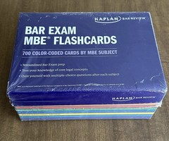 BRAND NEW Kaplan Bar Review MBE Flashcards 700 Color-Coded Cards Bar Exam Prep
