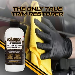 Trim Restorer Black 12 oz Instantly Revives Color Car and Truck Detailing
