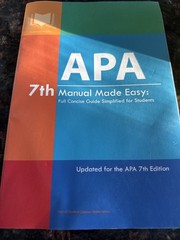 APA 7th Manual Made Easy Full Concise for Students Paperback