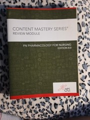 Content Mastery Series, Review Module: RN Pharmacology for Nursing, Edition 8.0