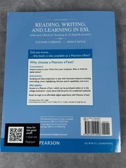 Reading Writing and Learning in ESL 7th Ed Peregoy Boyle Paperback Pearson