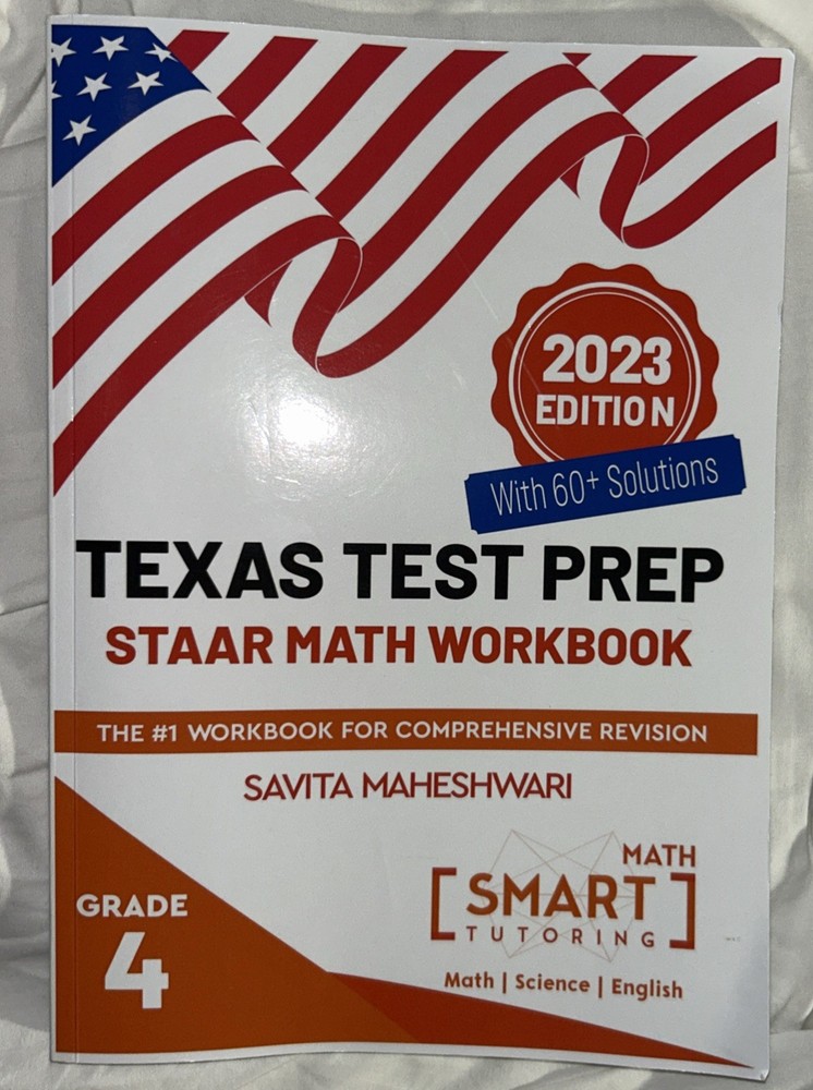 TEXAS STAAR TEST PREP PRACTICE GRADE 4: LARGEST Savita Maheshwari *NEW* 2023