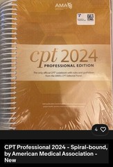 CPT Professional 2024 – Spiral-bound, by American Medical Association – New