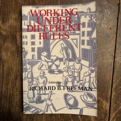 Working under Different Rules by Richard B. Freeman (1994, Trade Paperback)