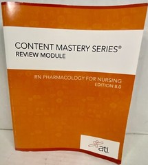 RN Pharmacology for Nursing Edition 8. 0 – Assessment Technologies Institute…