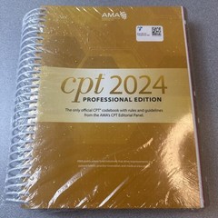 CPT 2024 Professional Edition (CPT coding book by AMA) ISBN 9781640162846