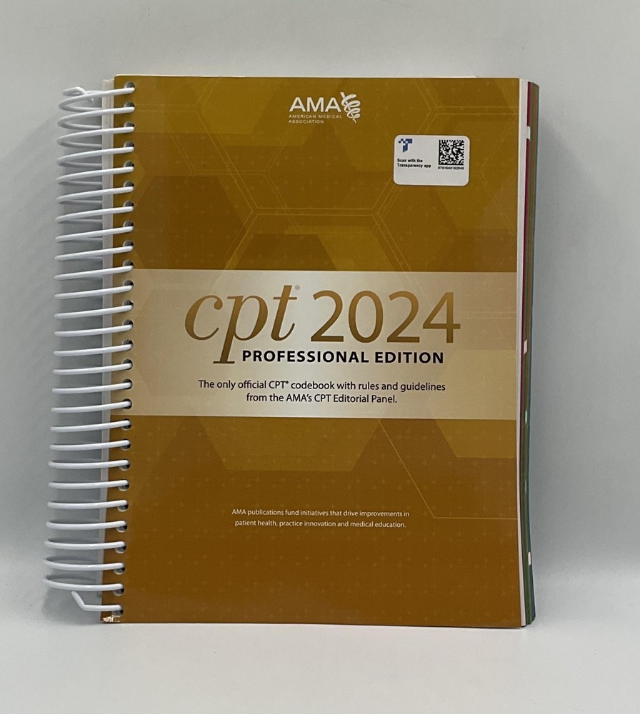 CPT 2024 Professional Edition American Medical Association PB Gold AMA 2024 USA
