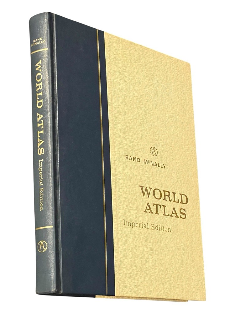 Rand McNally World Atlas Imperial Edition Vintage 1967 Hardcover 294 Pages