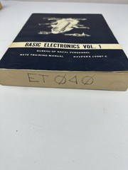 Basic Electronics Vol 1 Bureau Of Naval Personnel Navpers 10087-C