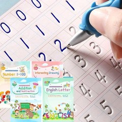 Children’s Reusable Writing Practice Copybooks – Featuring Magic Ink & Templates