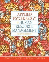 Applied Psychology in Human Resource Management (7th Edition), Aguinis, Herman,C