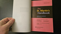 The St. Martin’s Handbook Paperback 9th Ed. Lunsford LIKE NEW